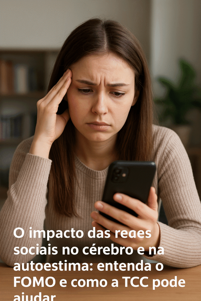 impacto das redes sociais na autoestima e FOMO